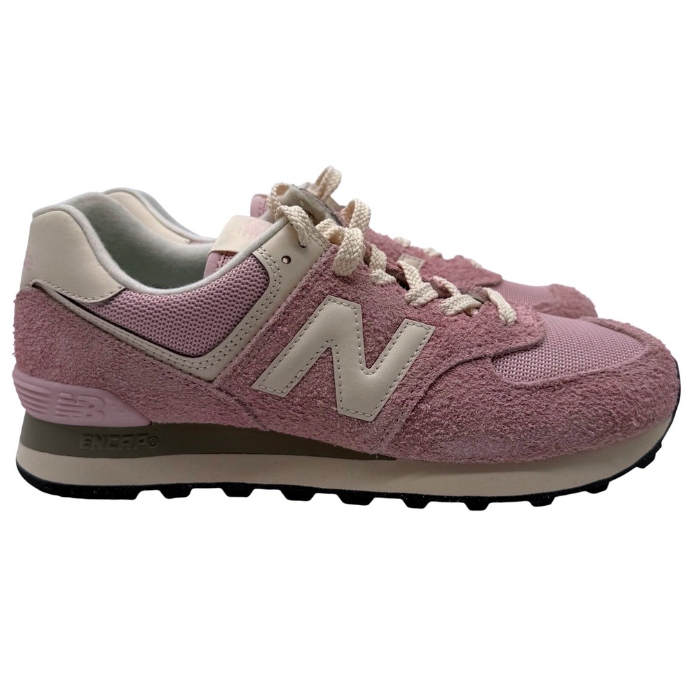New Balance 574 Classics Pink Beige Suede Sneakers WL574CPP Women 9.5 New in box
